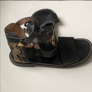 Chloe Sandals with cool gold accents on heels